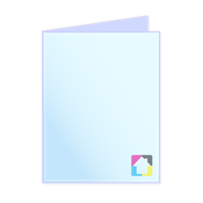 Folded Note Cards A2  - Vertical